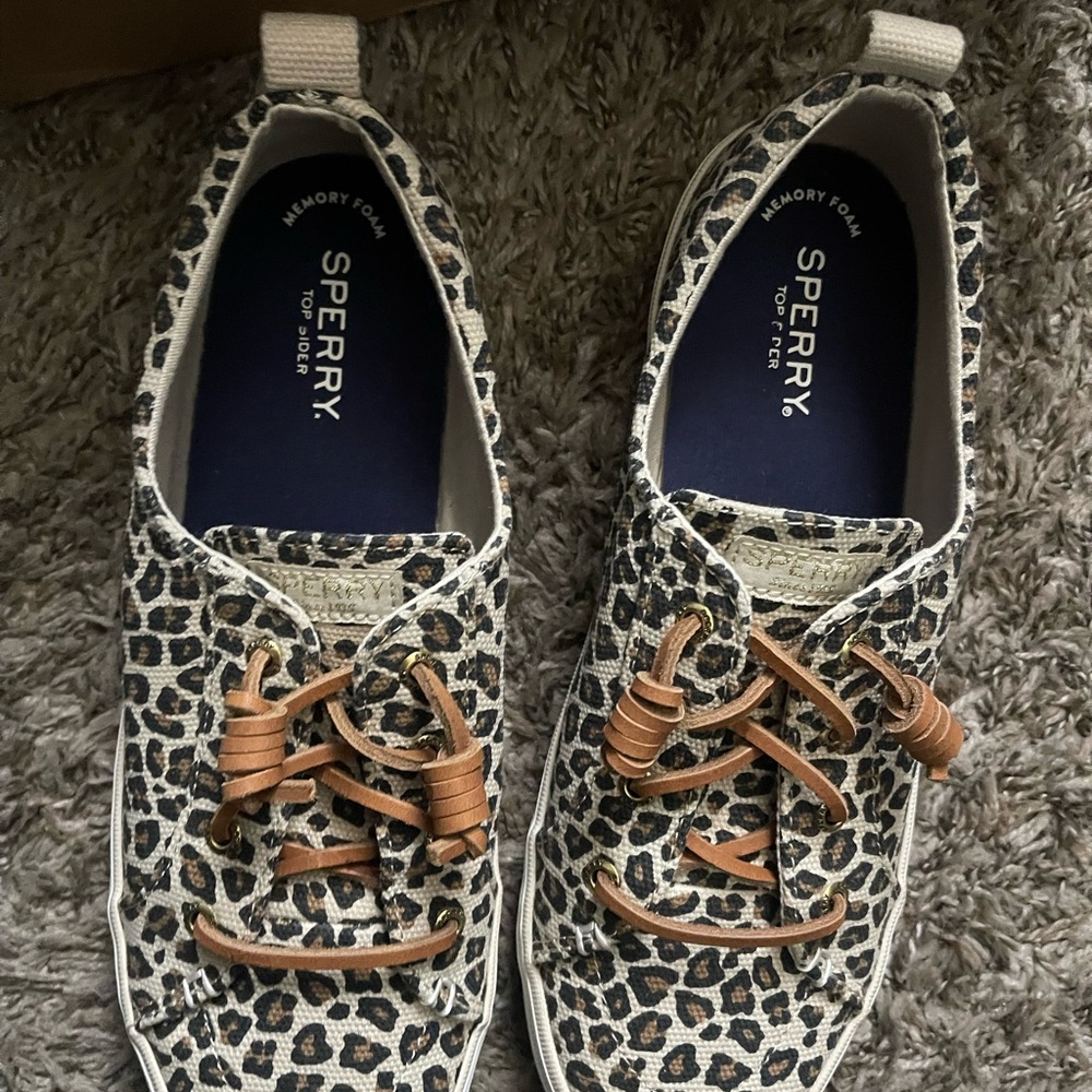 Sperry Leopard Print Shoes